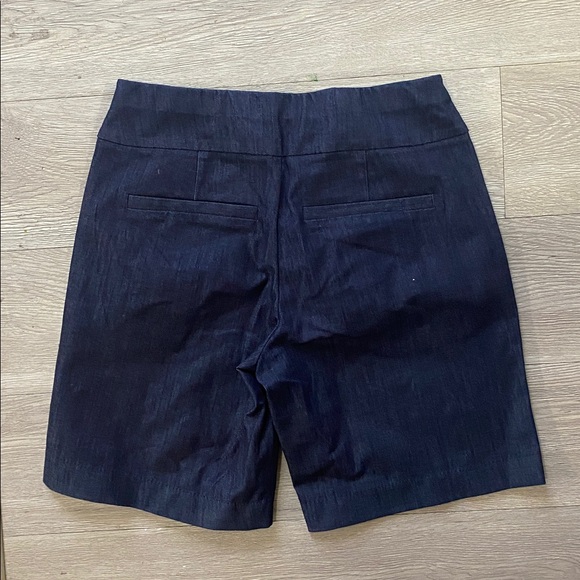 New York & Company Dark Blue Women's Bermudas - Picture 3 of 3